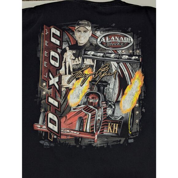 Vintage Y2K Larry Dixon Racing Tee Shirt Drag Race Dragster NHRA Al Anabi Qatar - Picture 4 of 6
